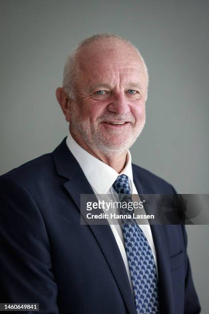 Graham Arnold poses after a press conference announcing the new Socceroos head coach at Dexus Place on January 30, 2023 in Sydney, Australia.