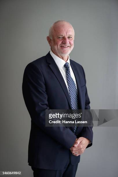 Graham Arnold poses after a press conference announcing the new Socceroos head coach at Dexus Place on January 30, 2023 in Sydney, Australia.