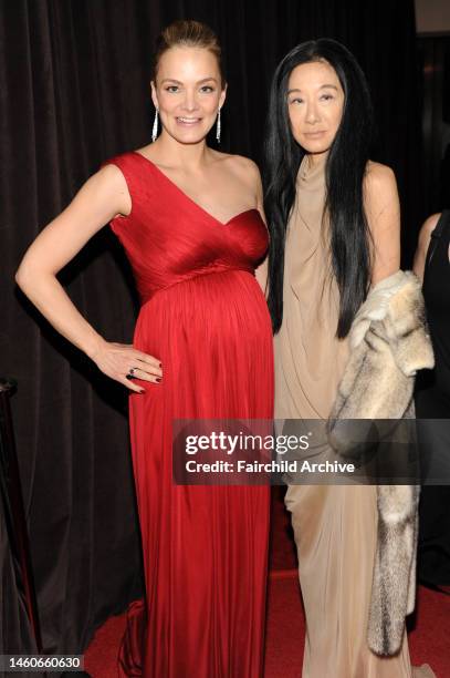 Katharina Harf and Vera Wang attend the DKMS 6th annual Linked Against Blood Cancer gala at Cipriani. The evening honored Heidi Klum and Alejandro...