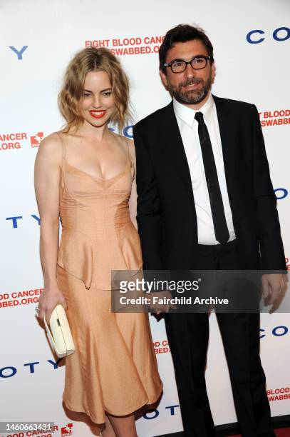 Melissa George and Jean-David Blanc attend the DKMS 6th annual Linked Against Blood Cancer gala at Cipriani. George wears Calvin Klein Collection.