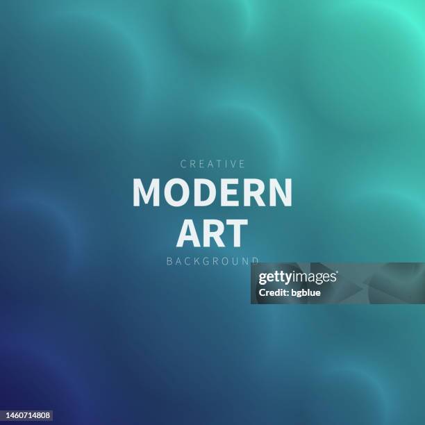 abstract background with circles and green gradient - trendy 3d design - fizzy drink stock illustrations
