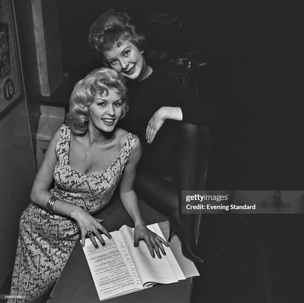 June Derrick British actresses June Laverick and Sheena Marshe pictured during ...