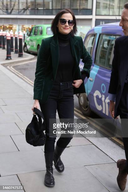 Eva Green arrives at the Rolls Building on January 30, 2023 in London, England. French actress and model Eva Green is expected to give evidence as...