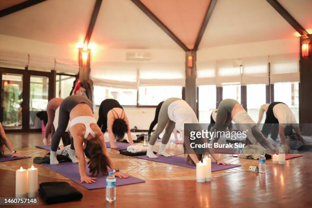 Yoga Studio, Exercise with Yoga Mats, Group Therapy, Healthy Life and Life Energy, Exercise and Yoga Therapy, Women's Lifestyle