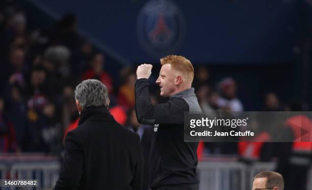 Coach of Stade de Reims Will Still aka William Still celebrates the victory following the Ligue 1 match between Paris Saint-Germain and Stade de...