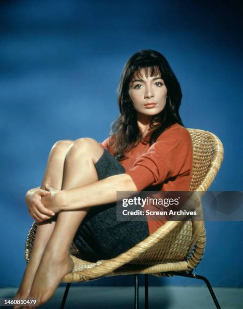 French singer and actress Juliette Greco, 1958.