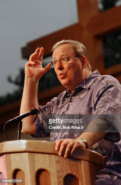 Rick Warren is the Senior Pastor and founder of Saddleback Community Church and has 20,000 people cycling through 7 weekend worship services.