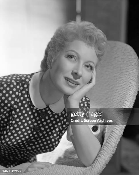 Page Garson Greer Garson in a promotional portrait for 'Her Twelve Men', 1953. News ...