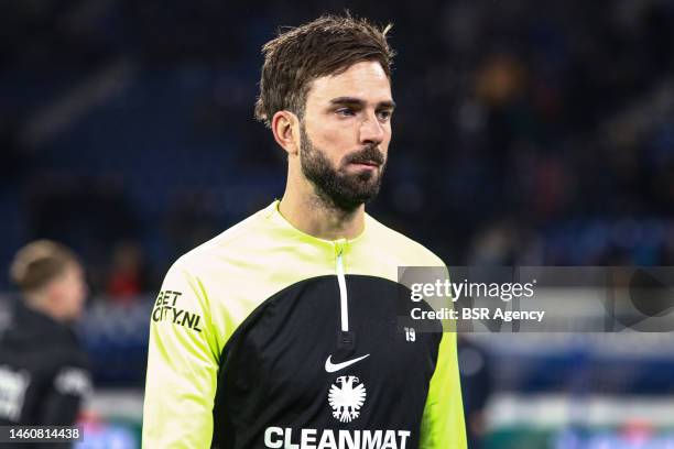 Davy Propper of Vitesse during the Dutch Eredivisie match between SC Heerenveen and Vitesse at Abe Lenstra Stadion on January 28, 2023 in Heerenveen,...