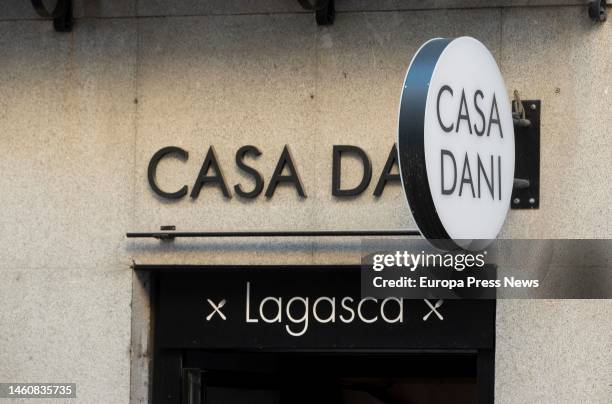 Facade of the almost Dani's restaurant, on 30 January, 2023 in Madrid, Spain. The Ministry of Health has confirmed the presence of Salmonella...