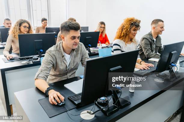 Computer Lab Student One 3,362 College Students Computer Lab Stock Photos, High-Res Pictures ...