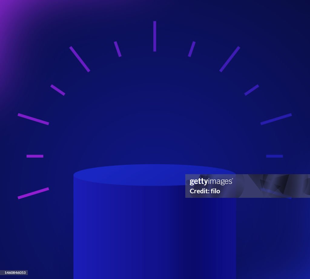 Display Out Background Blue Pedestal Display Showcase Background High-Res Vector Graphic ...