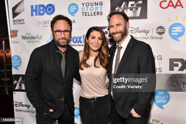 Jason Sklar, Nasim Pedrad and Randy Sklar