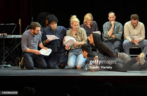 Charlie Day, Natasha Rothwell, Busy Philipps, John Cho, Danny Pudi, Georgia King, Tony Hale and Seth Rogen