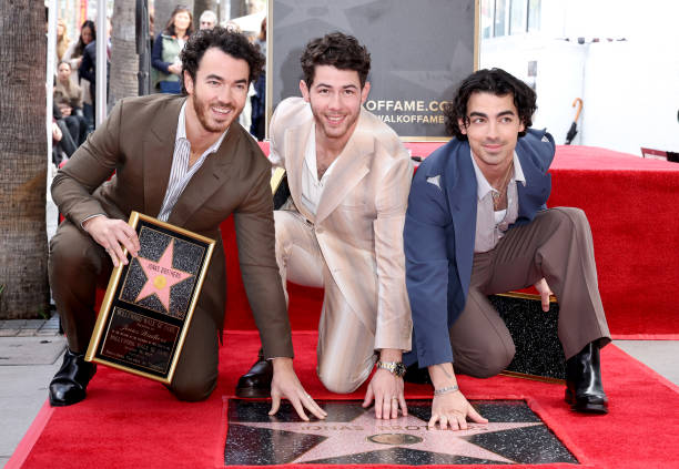 CA: The Jonas Brothers Honored With Star On The Hollywood Walk Of Fame