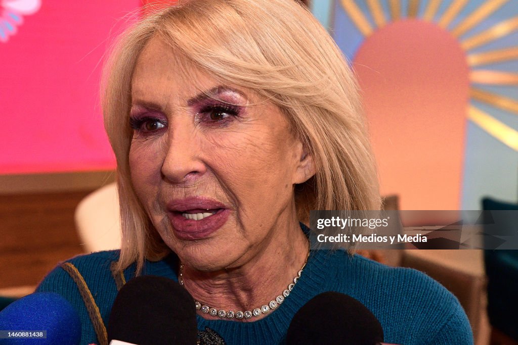 Host Laura Bozzo speaks during a press conference to present a new News  Photo - Getty Images