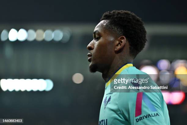 Jayden Braaf of Hellas Verona during the Serie A match between Udinese Calcio and Hellas Verona at Dacia Arena on January 30, 2023 in Udine, .