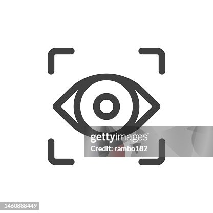 Artificial Intelligence, Computer Vision Line Vector Icon on White Background. Editable Stroke. Pixel Perfect. For Mobile and Web. Outline Vector Graphics. Artificial Intelligence, Computer Vision Line Vector Icon on White Background. Editable Stroke. Pixel Perfect. For Mobile and Web. Outline Vector Graphics.
