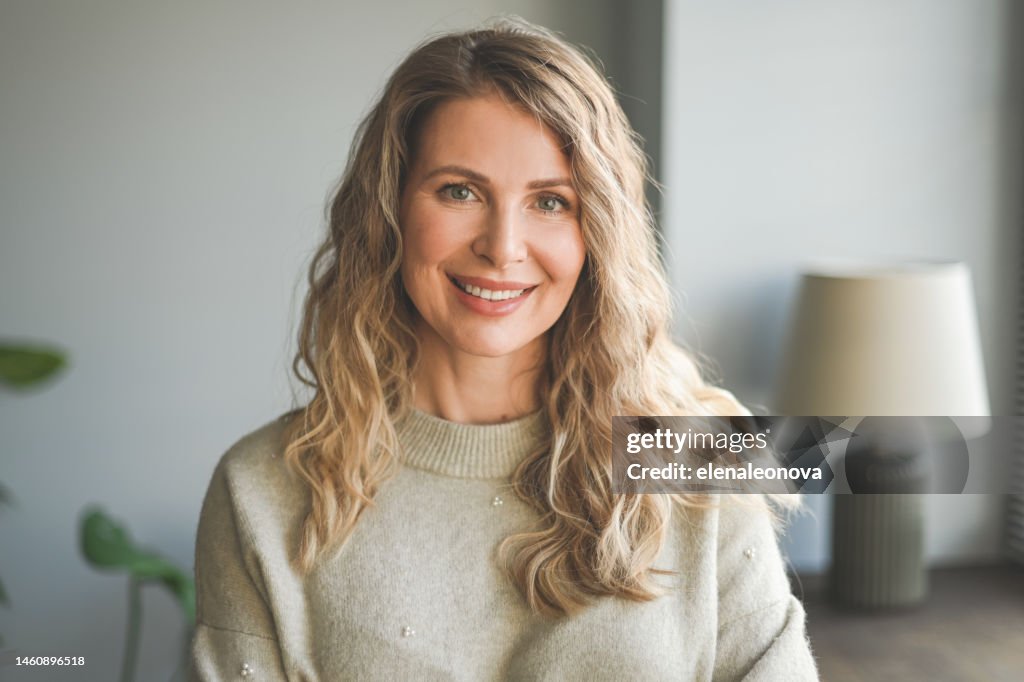 Beautiful middle aged woman