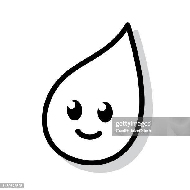 water drop emoji doodle 5 - flame emoji stock illustrations