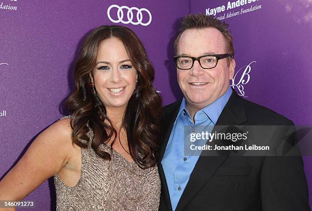 Actor Tom Arnold and Ashley Groussman arrive at the 11th Annual Chrysalis Butterfly Ball held at a private residence on June 9, 2012 in Los Angeles,...
