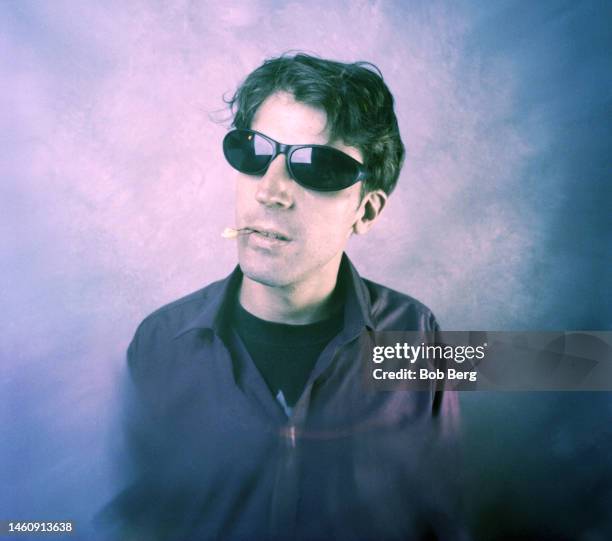 American rock musician Jonathan Donahue, of the American indie rock band Mercury Rev, poses for a portrait circa 1997 in New York, New York.