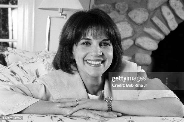 Actress Cindy Williams at her house, April 24, 1985 in Los Angeles, California.