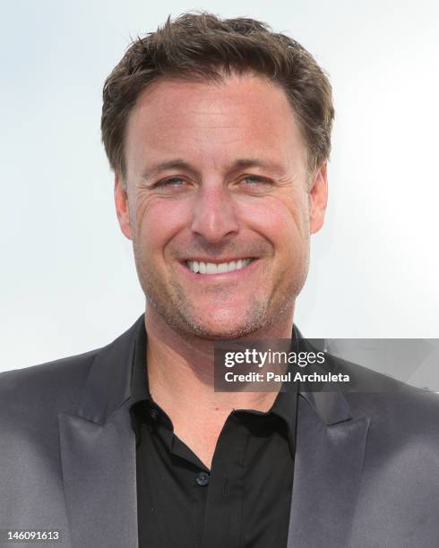 Actor Chris Harrison attends Hollywood gives back to local school district with T.H.E. Event at Calabasas Tennis and Swim Center on June 9, 2012 in...