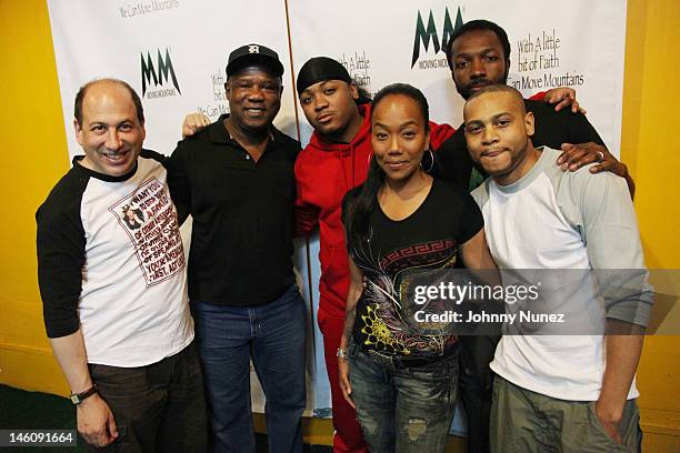 Michael Kostroff, Isiah Whitlock Jr., Julito McCullum, Sonja Sohn, Jamie Hector and JD Williams attend the Moving Mountains Celebrity Paintball...