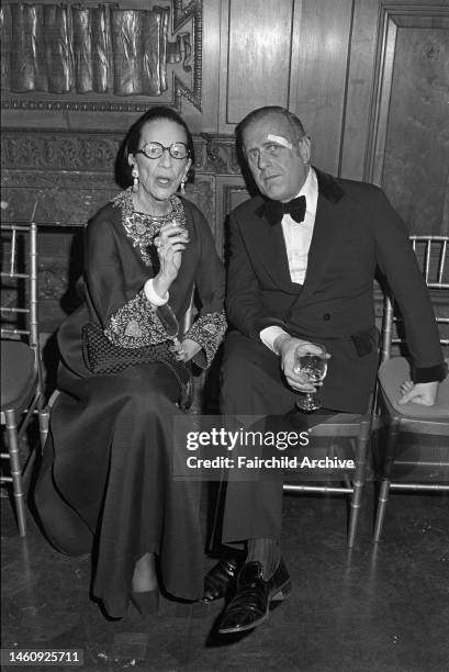 Diana Vreeland attending the 'Waltz' evening