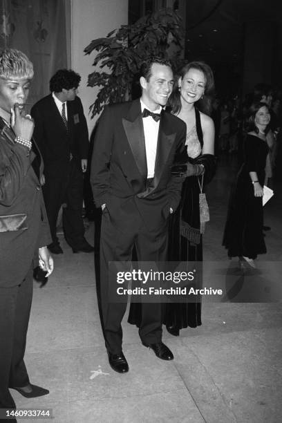 American actor Luke Perry with wife Rachel Sharp at the 12th biennial Carousel of Hope gala, hosted by Barbara and Marvin Davis at the Beverly Hilton...