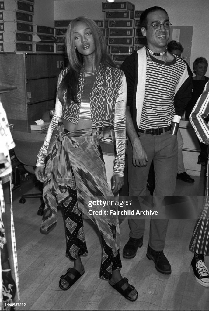Model Tyra Banks at the Perry Ellis Spring/Summer 1993 show in New ...