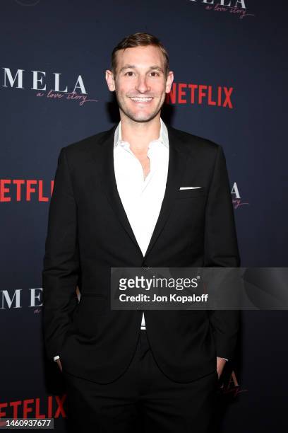 Ryan White attends the premiere of Netflix's "Pamela, a love story" at TUDUM Theater on January 30, 2023 in Hollywood, California.