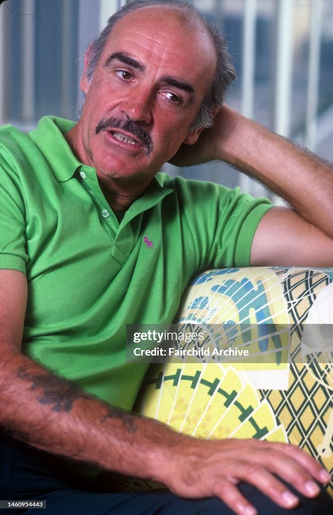 Sean Ralph Portrait of actor Sean Connery wearing a Polo Ralph Lauren shirt ...