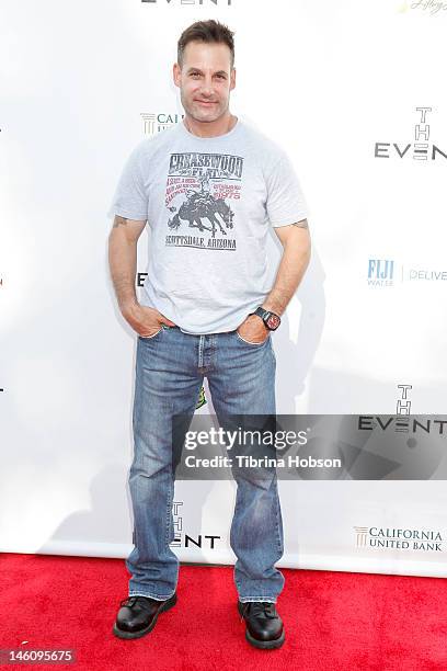 Adrian Pasdar attends 1st annual T.H.E. Event hosted by Chris Harrison and The Band From TV at Calabasas Tennis and Swim Center on June 9, 2012 in...