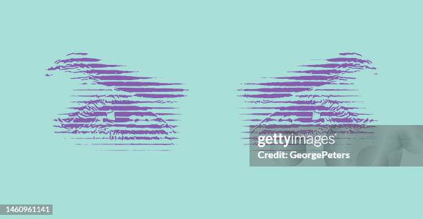 all seeing eye - security screening icon stock illustrations