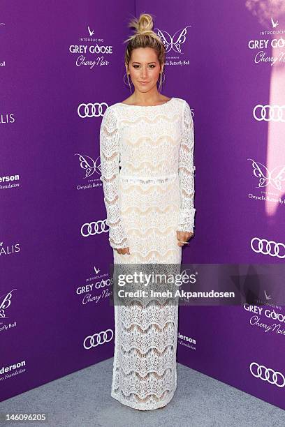 Actress Ashley Tisdale attends the 11th Annual Chrysalis Butterfly Ball on June 9, 2012 in Los Angeles, California.