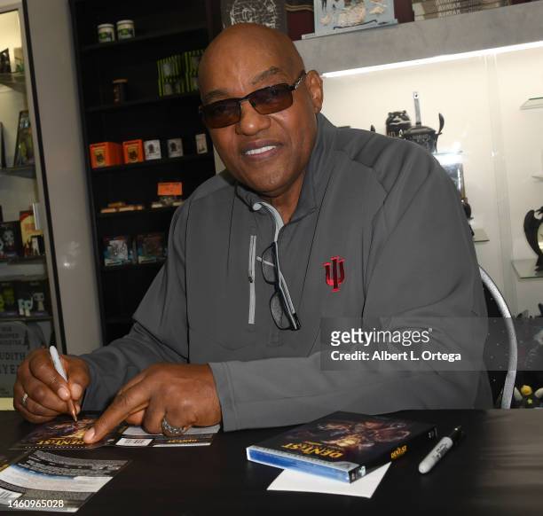 Ken Foree at the Signing For Vestron Video's BlueRay Dentist Collection: "The Dentist 1&2" held at Dark Delicacies on January 28, 2023 in Burbank,...