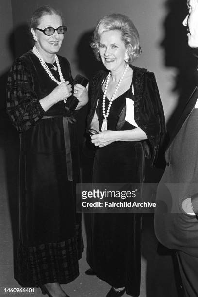 Slim Keith and Kay Meehan at the opening of an exhibit of Edward Weston photography at the Museum of Modern Art.