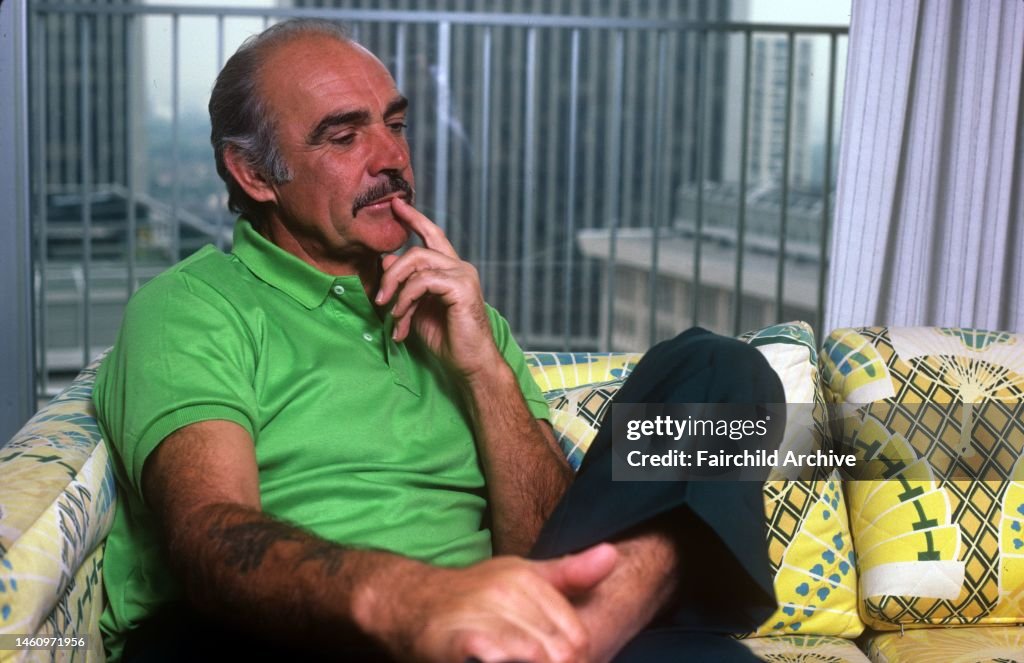Sean Ralph Portrait of actor Sean Connery wearing a Polo Ralph Lauren shirt ...