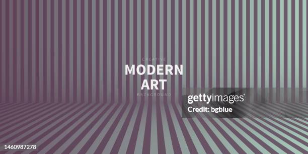 abstract striped background and gray gradient - trendy 3d background - room corner stock illustrations