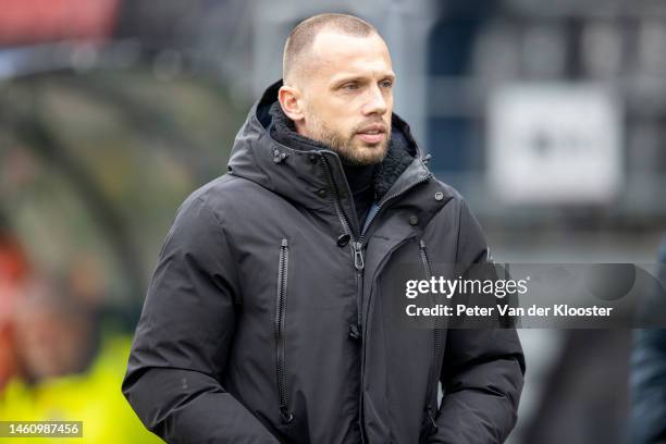 Interim-manager John Heitinga of AFC Ajax during the Dutch Eredivisie match between SBV Excelsior and AFC Ajax at Van Donge & De Roo Stadion on...