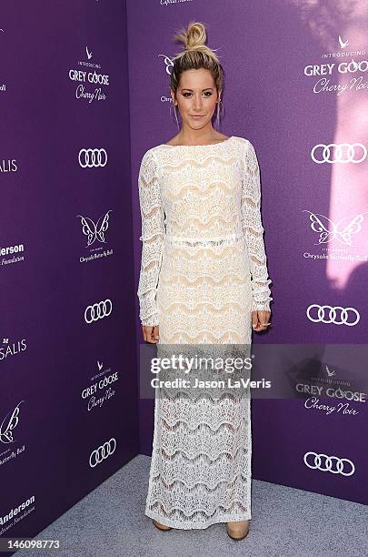 Actress Ashley Tisdale attends the 11th annual Chrysalis Butterfly Ball on June 9, 2012 in Brentwood, California.