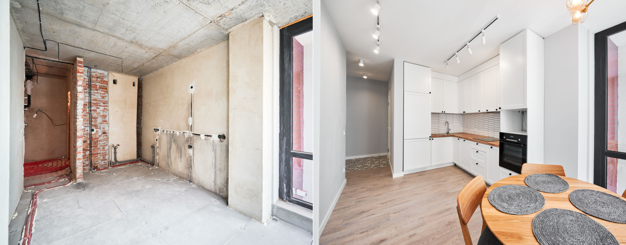 kitchen renovation before after