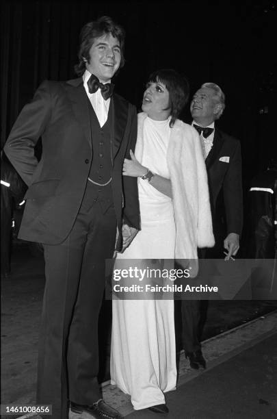 Desi Arnaz Jr. Escorts Liza Minelli, star of 'Cabaret' to the film's world premier at the Ziegfeld Theatre in New York on February 13, 1972. Minelli...