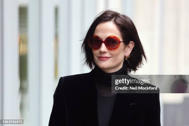 Eva Green arrives at the Rolls Building on January 31, 2023 in London, England.