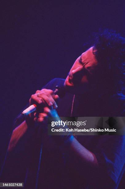 Chris Cornell of Soundgarden performs on stage at Koseinenkin Hall, Shinjuku, Tokyo, Japan, 10th February 1994. It was the band's first Japanese tour.