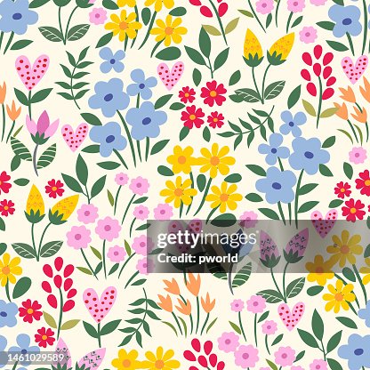 Floral seamless pattern . Floral seamless pattern .