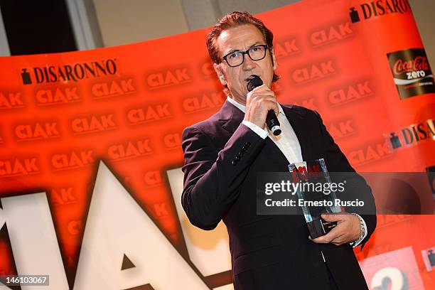 Marco Giallini attends 2012 Ciak d'Oro ceremony awards at Palazzo Valentini on June 6, 2012 in Rome, Italy.