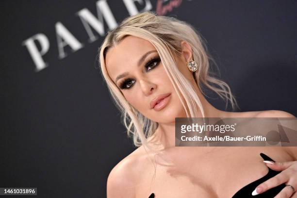 Tana Mongeau attends the Premiere of Netflix's "Pamela, a love story" at TUDUM Theater on January 30, 2023 in Hollywood, California.